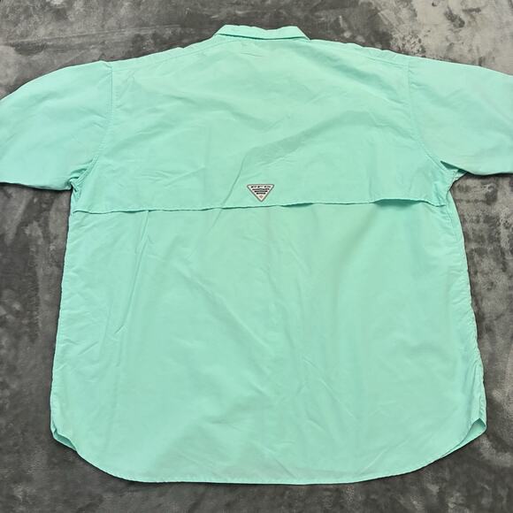 Columbia PFG Shirt Mens XXL Blue Button Down Fishing Outdoors Hiking Vented - Picture 4 of 9